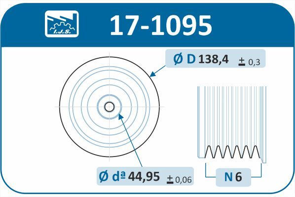 IJS 171095 Шків, колінчатий вал