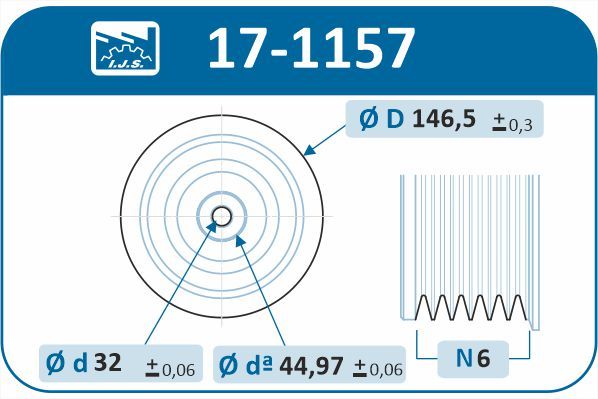 IJS 171157 Шків, колінчатий вал