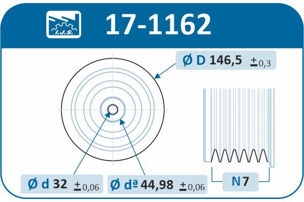 IJS 171162 Шків, колінчатий вал