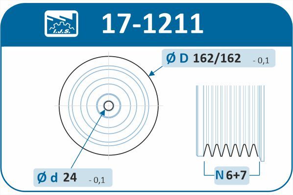 IJS 171211 Шків, колінчатий вал