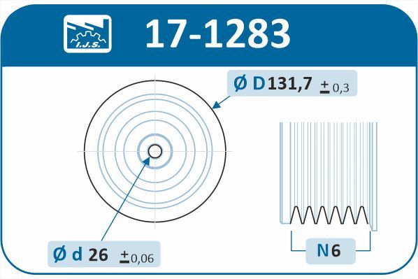 IJS 171283 Шків, колінчатий вал