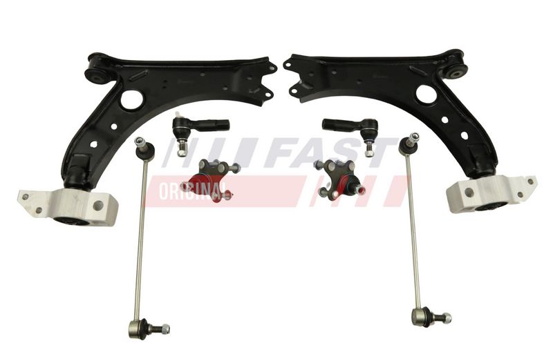 FT00139 FAST - КОМПЛЕКТ ВАЖЕЛІВ AUDI A3 8L 96> ПЕРЕД КПЛ ЛВ+ПР 8P GOLF V WYK. BLACHA