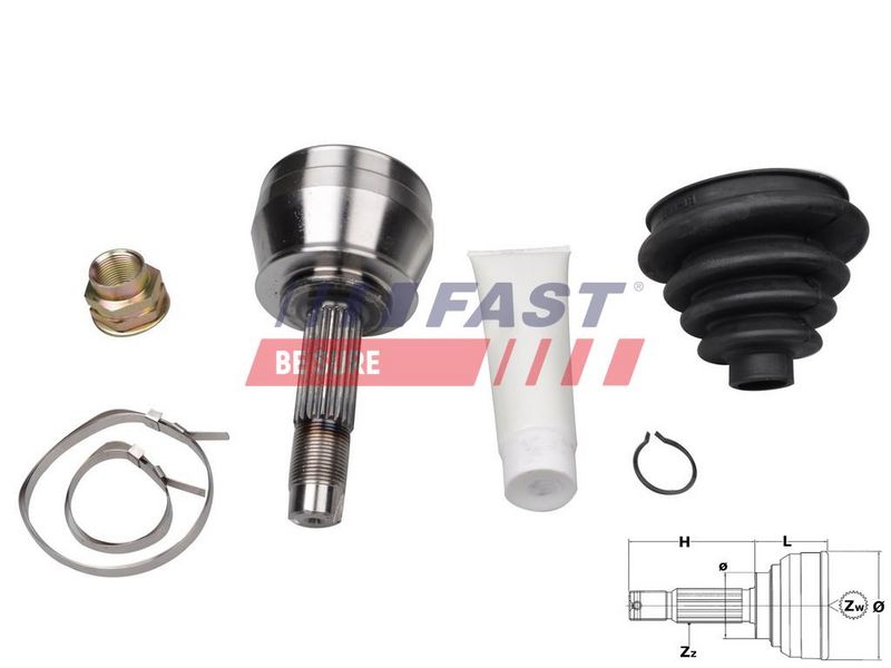 FT25076K FAST - ШРКШ FIAT PALIO/SIENA 97> 1.2/1.6