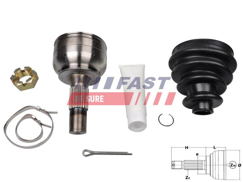 FT25087K FAST - ШРКШ CITROEN BERLINGO 96> ЗОВН 1.4