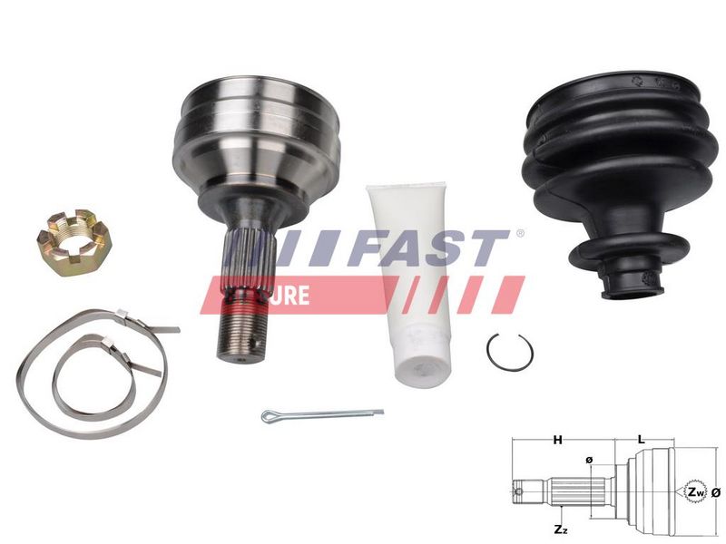 FT25089K FAST - ШРКШ CITROEN BERLINGO 08> ЗОВН 1.6 HDI