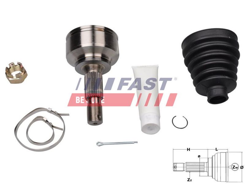 FT25090K FAST - ШРКШ FIAT SCUDO 07> ЗОВН 1.6JTD