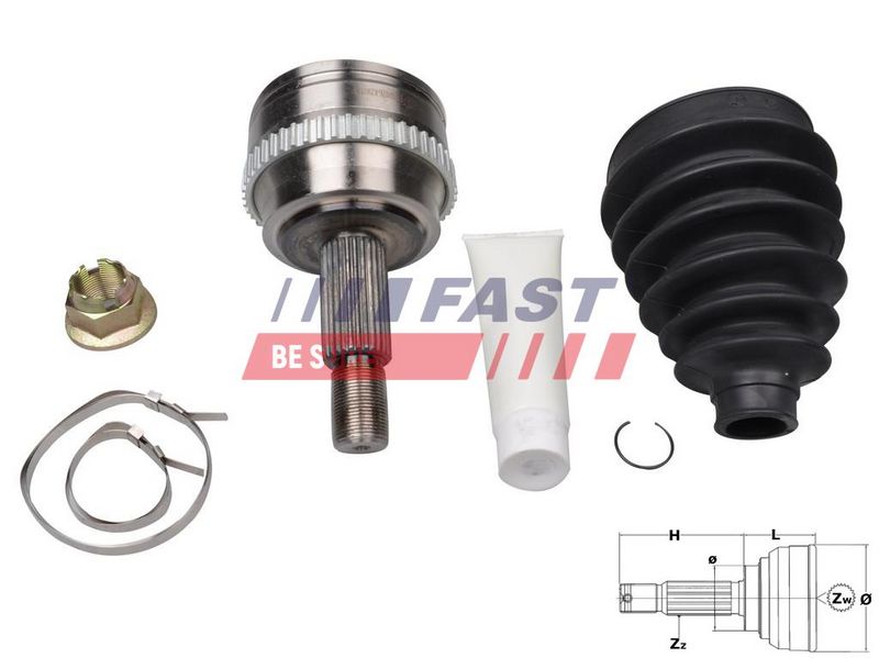 FT25092K FAST - ШРКШ RENAULT MASTER II 98> ЗОВН 2.5/3.0