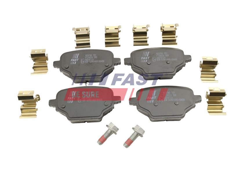 FT29024 FAST - КОЛОДКИ ГАЛЬМІВНІ CITROEN BERLINGO 18> ЗАД