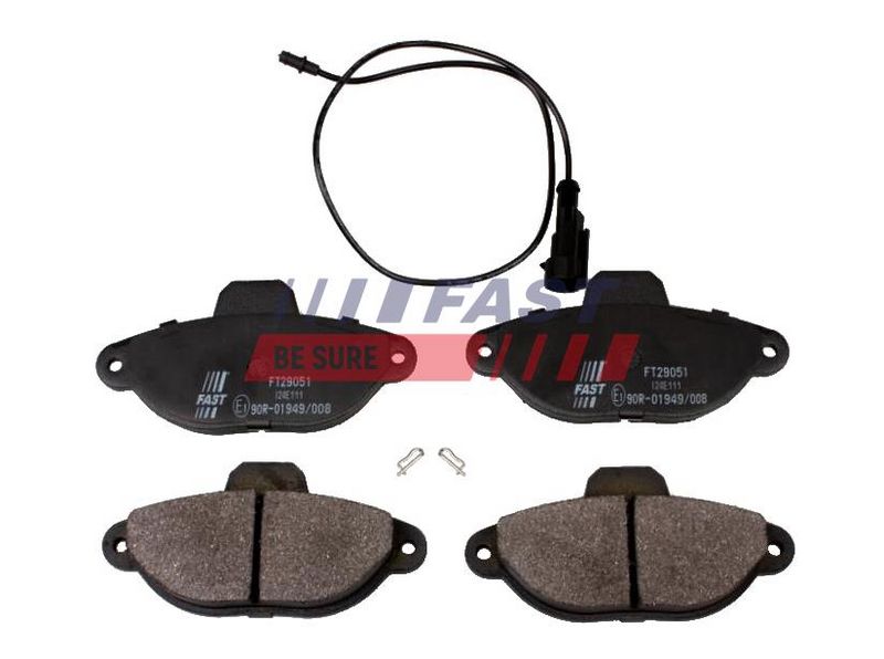 FT29051 FAST - КОЛОДКИ ГАЛЬМІВНІ FIAT CINQUE / SEICENTO ПЕРЕД 1-ДАТЧИК