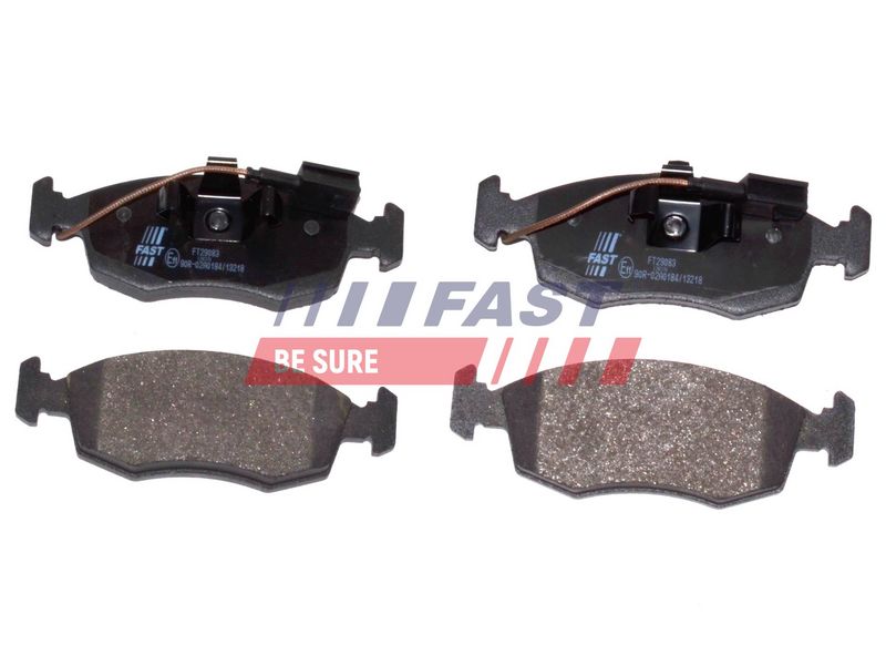 FT29083 FAST - КОЛОДКИ ГАЛЬМІВНІ FIAT 500 07> ПЕРЕД 2-ДАТЧИКИ