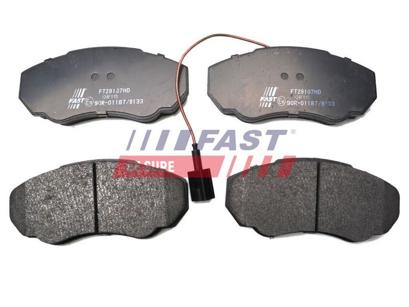 FT29107HD FAST - КОЛОДКИ ГАЛЬМІВНІ FIAT DUCATO 02> ПЕРЕД 1-ДАТЧИК 10/14Q