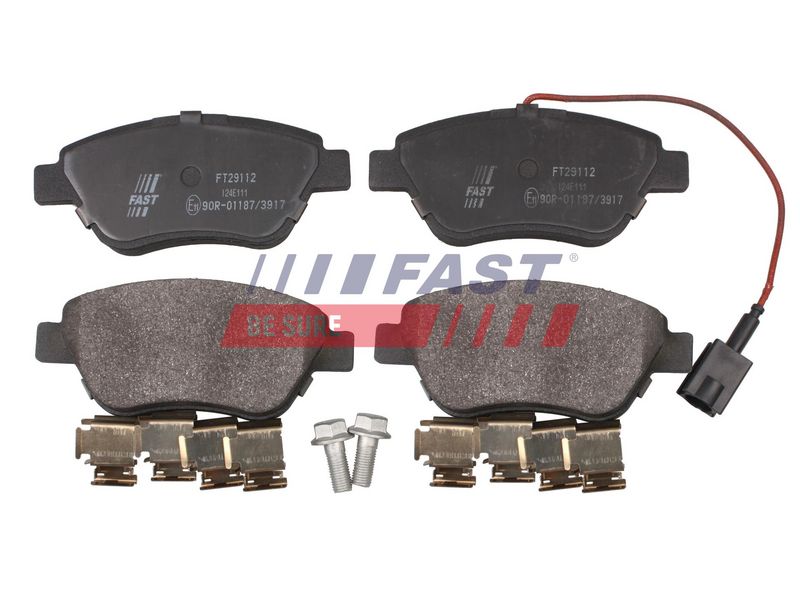FT29112 FAST - КОЛОДКИ ГАЛЬМІВНІ FIAT FIORINO 07> ПЕРЕД 1-ДАТЧИК