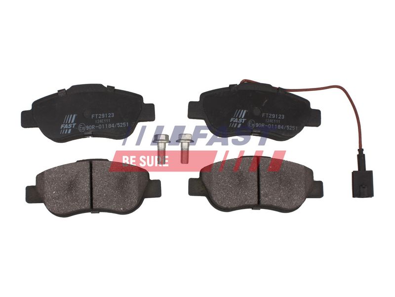FT29123 FAST - КОЛОДКИ ГАЛЬМІВНІ FIAT FIORINO 07> ПЕРЕД 1-ДАТЧИК