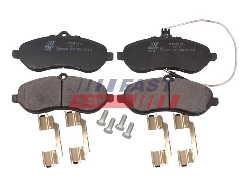 FT29133 FAST - КОЛОДКИ ГАЛЬМІВНІ FIAT SCUDO 07> ПЕРЕД 1-ДАТЧИК 1.6/2.0 MJTD