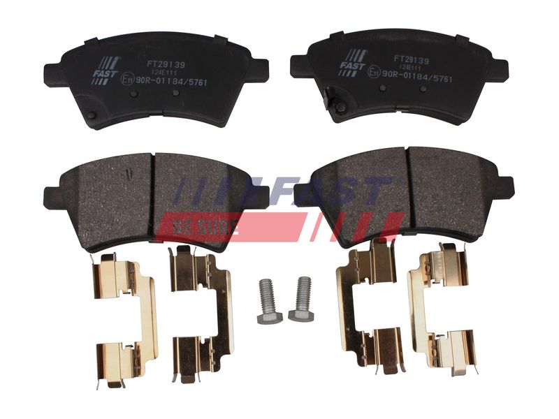 FT29139 FAST - КОЛОДКИ ГАЛЬМІВНІ FIAT SEDICI 06> ПЕРЕД БЕЗ ДАТЧИКА 1.6/1.9/2.0