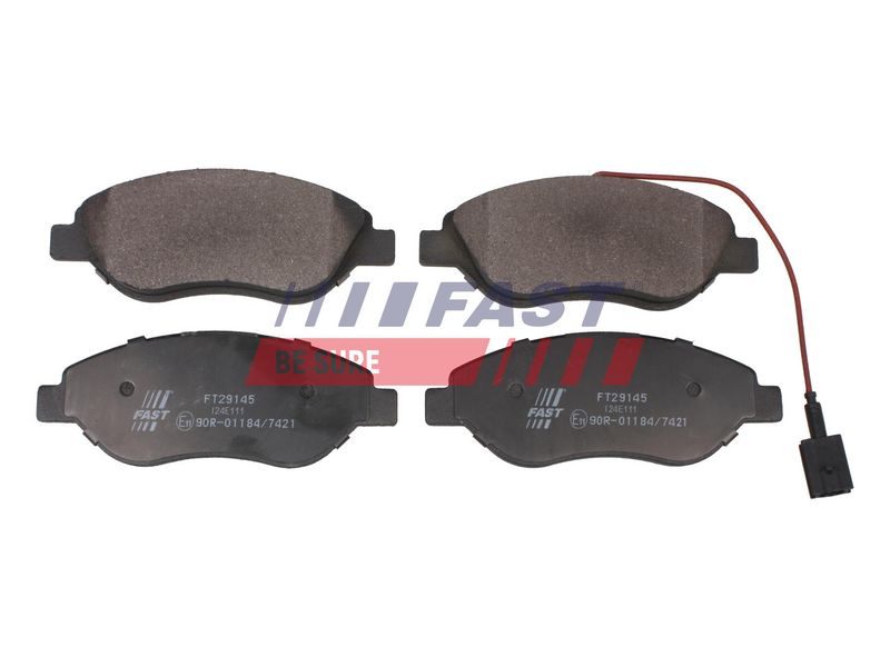 FT29145 FAST - КОЛОДКИ ГАЛЬМІВНІ FIAT BRAVO 07> ПЕРЕД 1-ДАТЧИК 1.9/2.0JTD