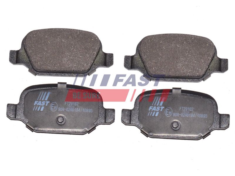 FT29162 FAST - КОЛОДКИ ГАЛЬМІВНІ FIAT PANDA 03> ЗАД БЕЗ ДАТЧИКА 1.4