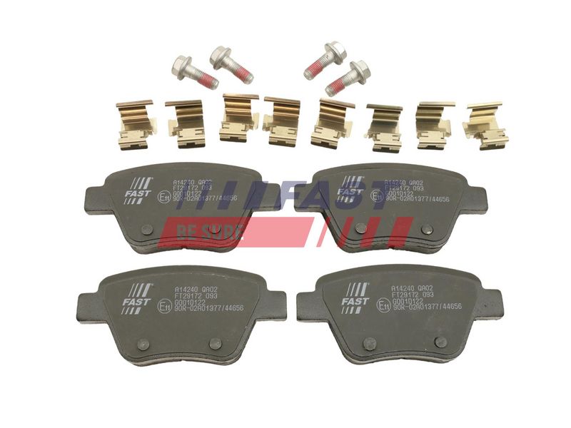 FT29172 FAST - КОЛОДКИ ГАЛЬМІВНІ VW CADDY III 03> ЗАД 15>