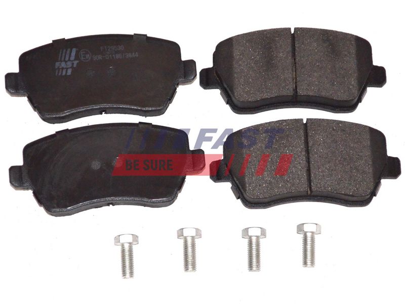 FT29530 FAST - КОЛОДКИ ГАЛЬМІВНІ RENAULT KANGOO II 08> ПЕРЕД БЕЗ ДАТЧИКА SHORT/WHEEL=14"