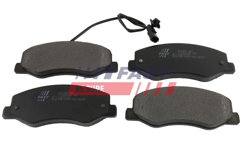 FT29537HD FAST - КОЛОДКИ ГАЛЬМІВНІ RENAULT MASTER III 10> ЗАД 1-ДАТЧИК DOUBLE WHEEL