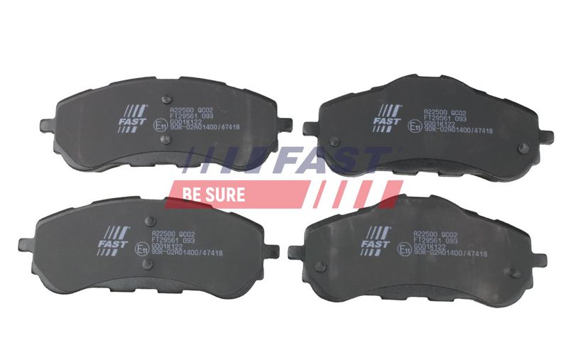 FT29561 FAST - КОЛОДКИ ГАЛЬМІВНІ CITROEN BERLINGO 18> ПЕРЕД БЕЗ ДАТЧИКА