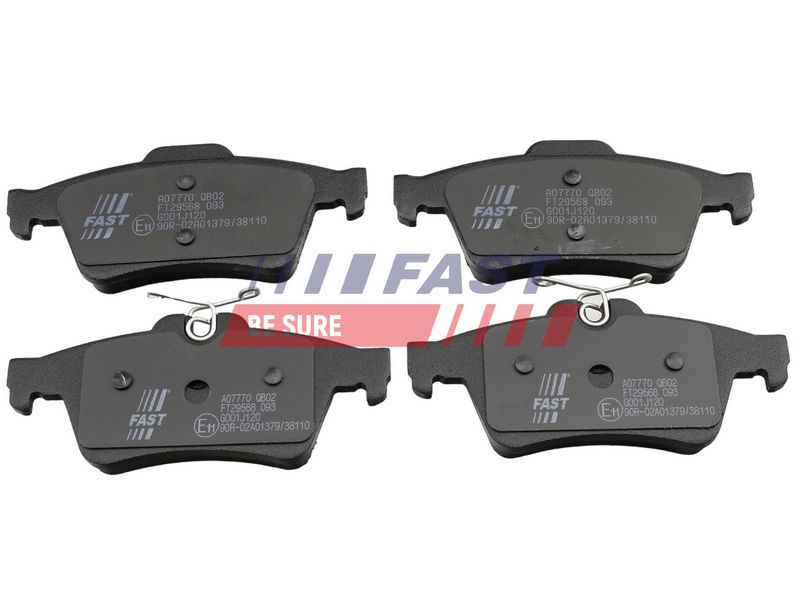 FT29568 FAST - КОЛОДКИ ГАЛЬМІВНІ FORD TRANSIT CONNECT 02> ЗАД БЕЗ ДАТЧИКА