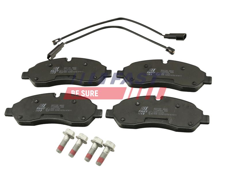 FT29569 FAST - КОЛОДКИ ГАЛЬМІВНІ FORD TRANSIT 13> ПЕРЕД 2-ДАТЧИКИ