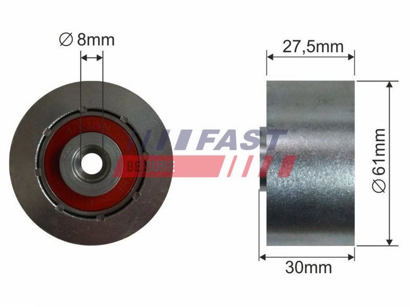 FT44084 FAST - НАТЯГУВАЧ ГРМ FIAT CROMA 05> РОЛИК