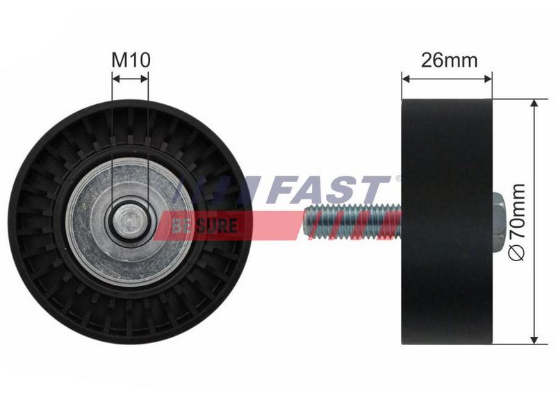 FT44530 FAST - НАТЯГУВАЧ РЕМЕНЯ MICRO-V FIAT DUCATO 06>/ 14> РОЛИК