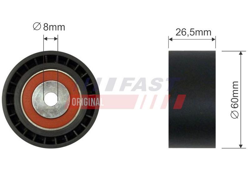 FT44562 FAST - НАТЯГУВАЧ РЕМЕНЯ MICRO-V FIAT SCUDO / ULYSSE 95> РОЛИК 1.9D