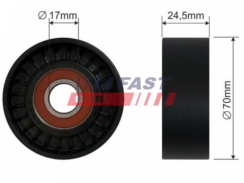 FT44570 FAST - НАТЯГУВАЧ РЕМЕНЯ MICRO-V FIAT SCUDO / ULYSSE 95> РОЛИК 2.0 D