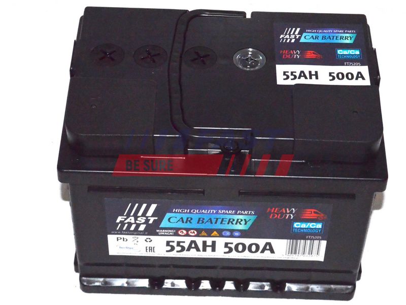 FT75205 FAST - АКУМУЛЯТОР - 55AH 500A 242X175X190 P+