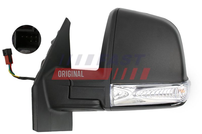 FT88348 FAST - ДЗЕРКАЛО FIAT DOBLO 09> ЕЛЕКТР ЛВ ПІДІГРІВ COMBI / PANORAMA 6 PIN