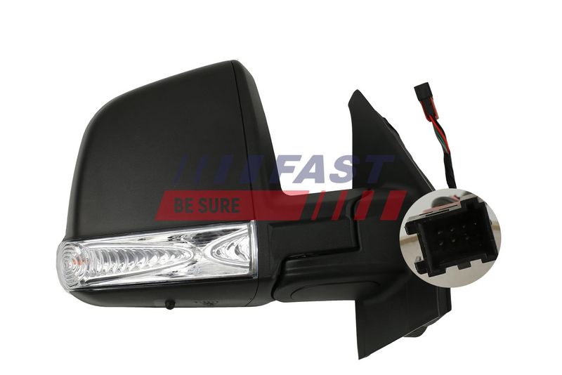 FT88349 FAST - ДЗЕРКАЛО FIAT DOBLO 09> ЕЛЕКТР ПР ПІДІГРІВ+ДАТЧИК COMBI / PANORAMA 8 PIN