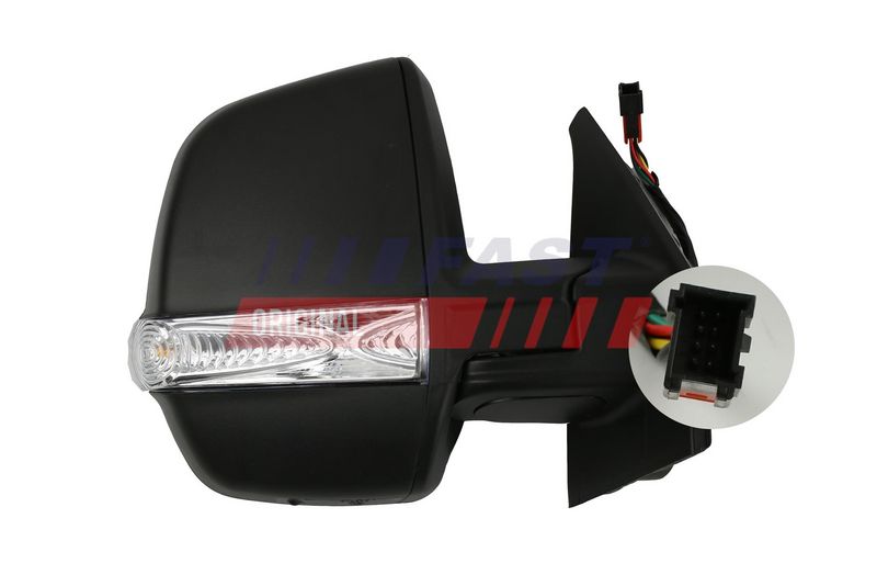 FT88351 FAST - ДЗЕРКАЛО FIAT DOBLO 09> ЕЛЕКТР ПР ПІДІГРІВ+ДАТЧИК CARGO 8 PIN