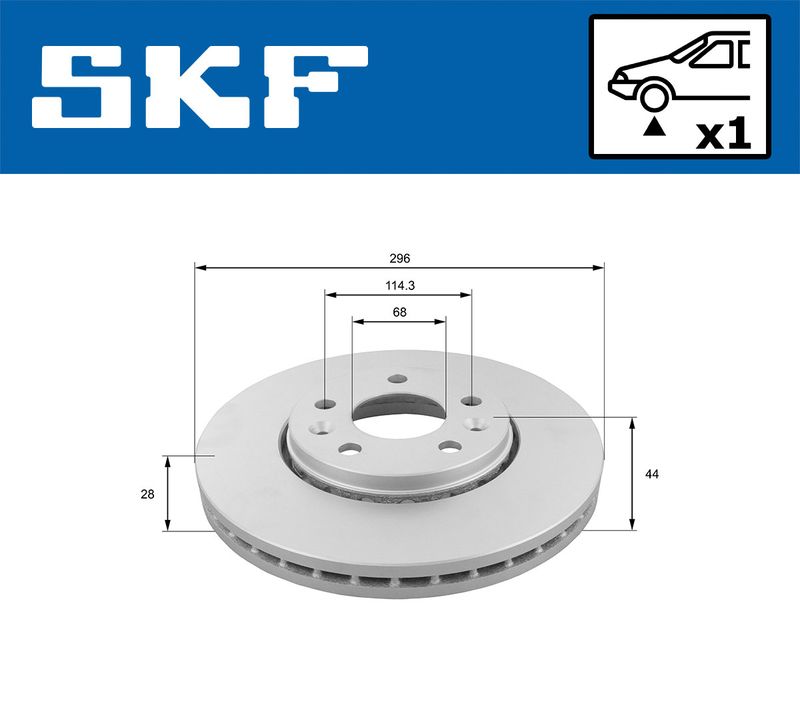 SKF VKBD80030V1 Гальмівний диск