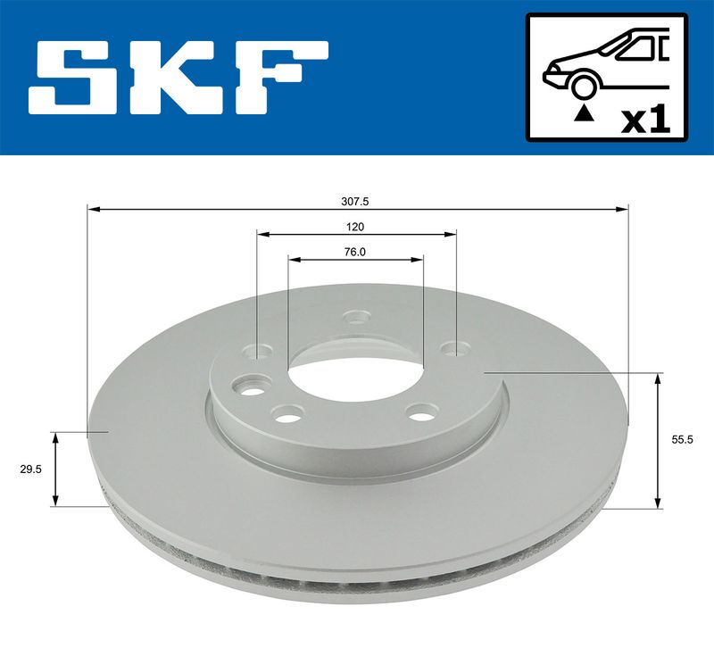 SKF VKBD80040V1 Гальмівний диск
