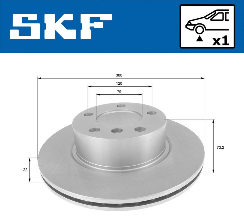 SKF VKBD80060V1 Гальмівний диск
