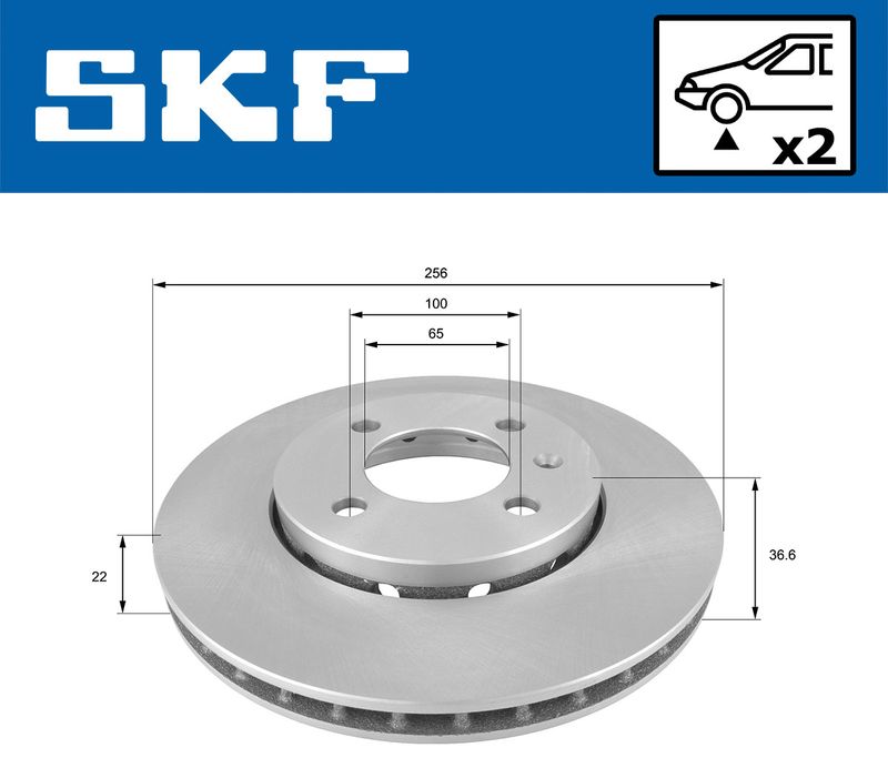 SKF VKBD80096V2 Гальмівний диск