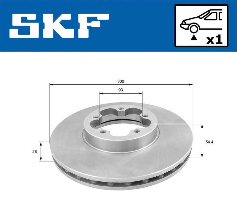 SKF VKBD80108V1 Гальмівний диск