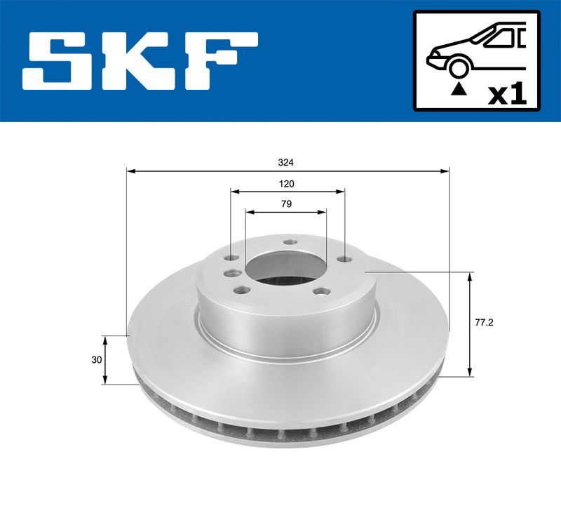 SKF VKBD80138V1 Гальмівний диск