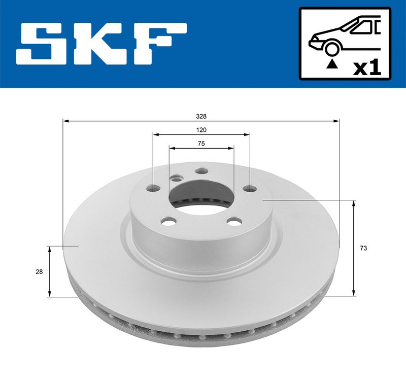 SKF VKBD80179V1 Гальмівний диск