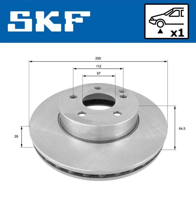 SKF VKBD80181V1 Гальмівний диск