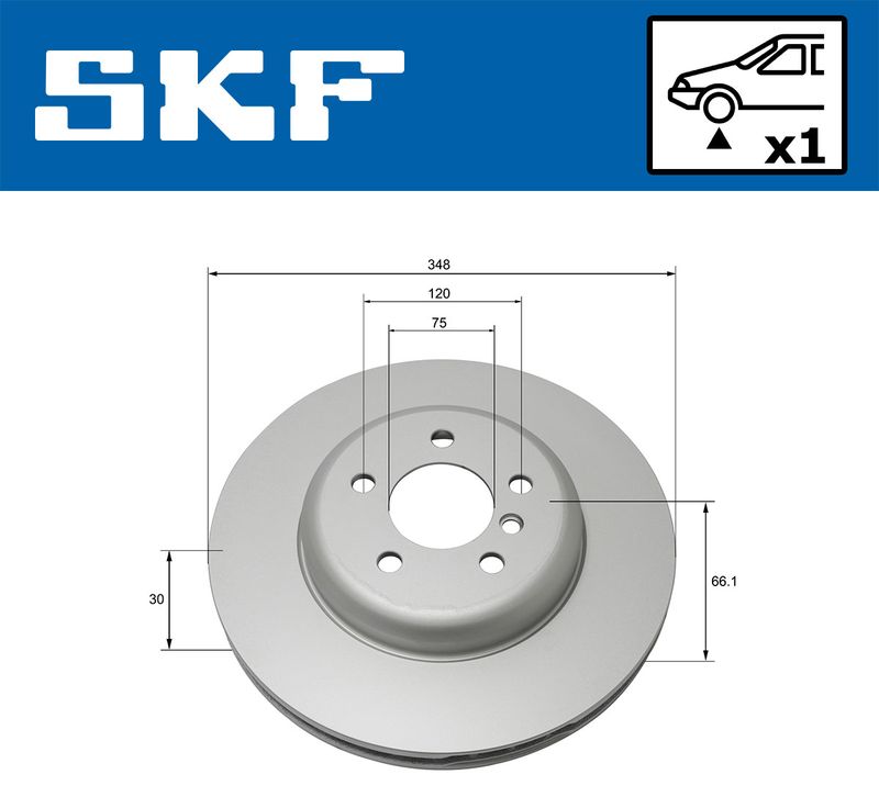 SKF VKBD80197V1 Гальмівний диск