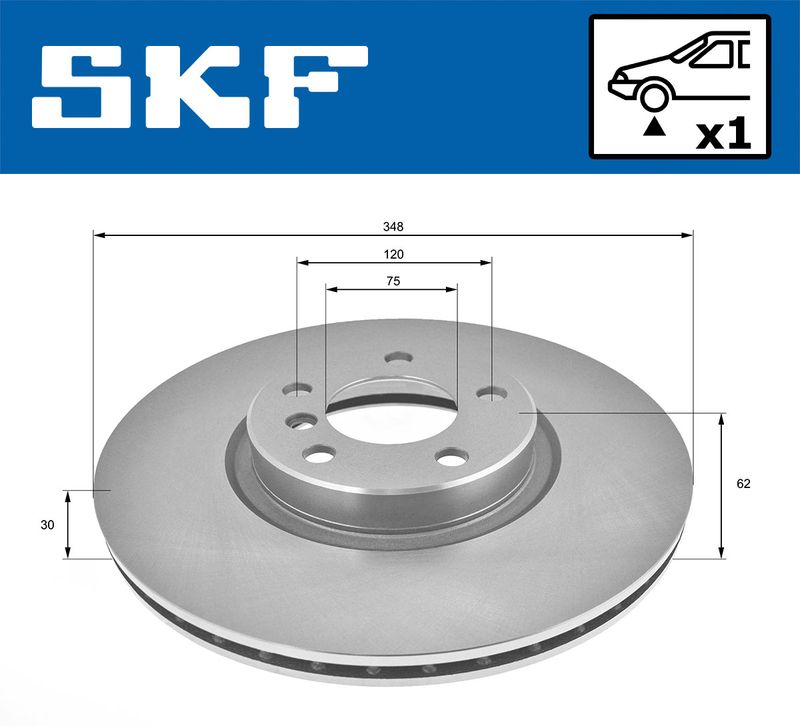 SKF VKBD80199V1 Гальмівний диск