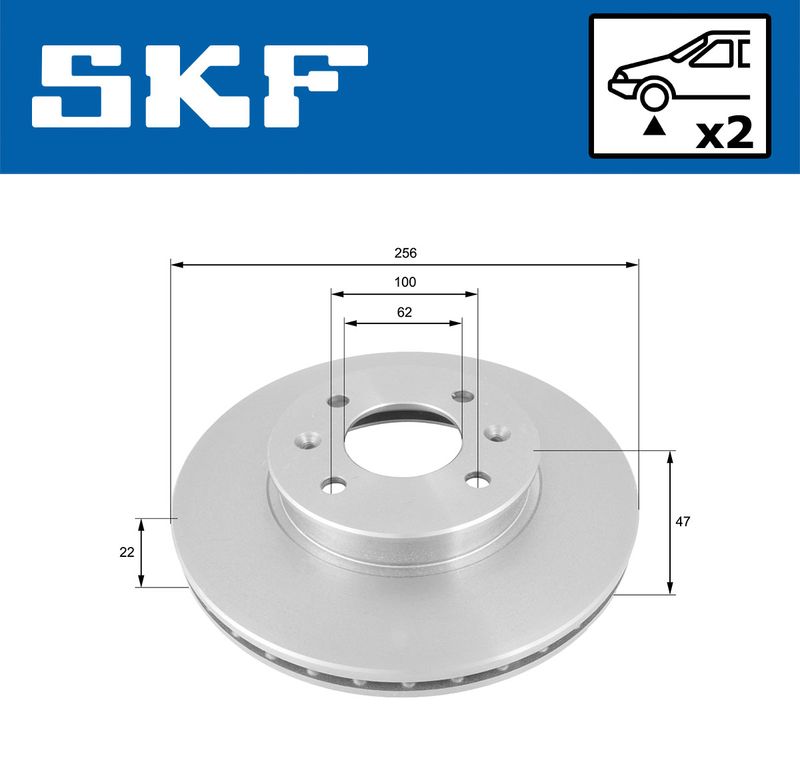 SKF VKBD80212V2 Гальмівний диск
