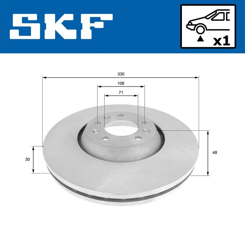 SKF VKBD80216V1 Гальмівний диск