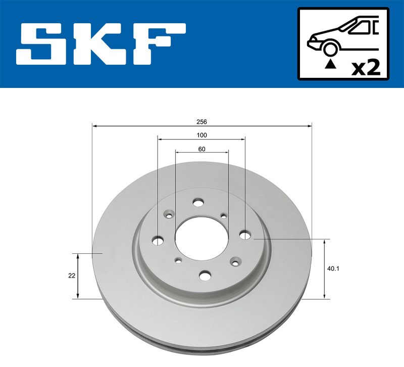 SKF VKBD80228V2 Гальмівний диск