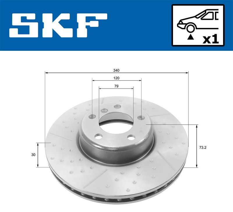 SKF VKBD80246V1 Гальмівний диск