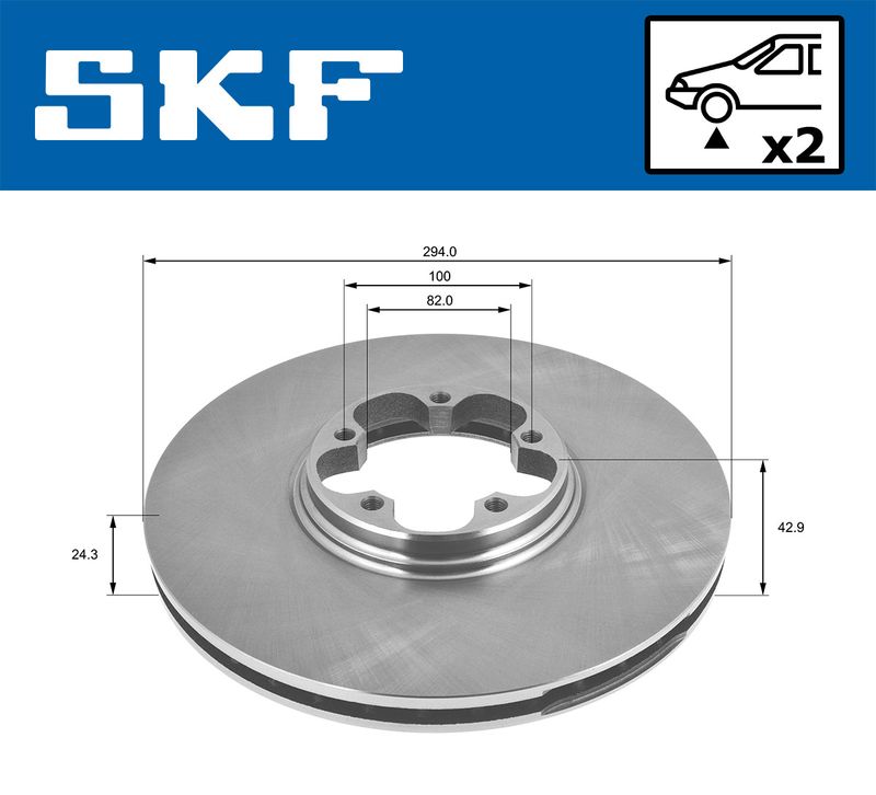 SKF VKBD80279V2 Гальмівний диск